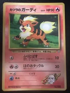 ポケモンカード 旧裏 カツラのガーディ LV.17（HP50） - メルカリ