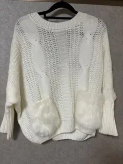 GORGE 白ニット 冬ニット ニットワンピ