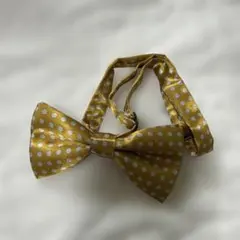 子供用 蝶ネクタイ ゴールド×シルバー フォーマル セレモニー パーティ