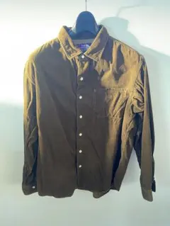 【売り切り】長袖コーデュロイシャツ　パープルレーベル