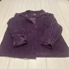 L.L.Bean パープル コーデュロイシャツ(ジャケット)M 100%コットン