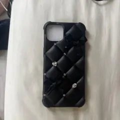 ブラック キルティング iPhoneケース iPhone13