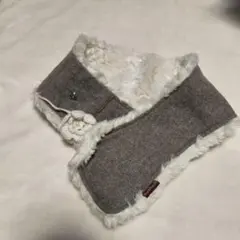 フリースファー付き リバーシブルマフラー