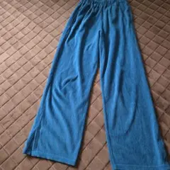 GLOBAL WORK　ベロア風　パンツ　青緑 150サイズ