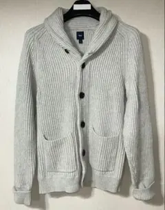 Gap グレー リブ編み カーディガン