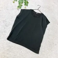 無印良品　ニットベスト　ブラック　Ｓ　軽量　薄手