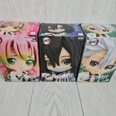 鬼滅の刃　Qpoketフィギュア伊黒小芭内、甘露寺蜜璃、不死川実弥3体まとめ売り