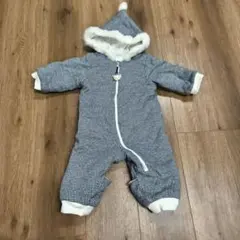 フリース フード付きロンパース 70cm
