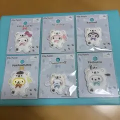 サンリオ パイルワッペン ふわふわスノー 6種セット ハローキティ マイメロ②