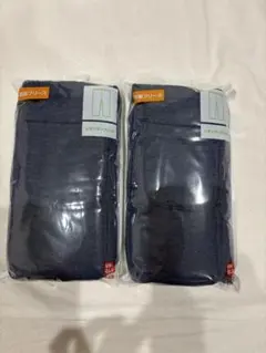 UNIQLOフリースレギンス ネイビー2セット