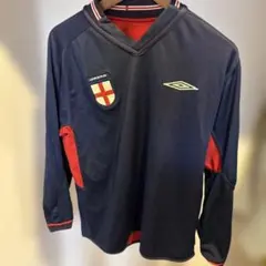 Umbro イングランド国旗 Vネック長袖シャツ　リバーシブル