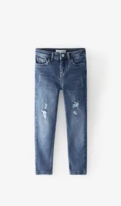 ZARA ザラ ガールズ キッズ ボーイズ ダメージデニム　128