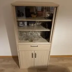 ニトリ 食器棚 キャビネット カリーナ フレンチカントリー ブラウン