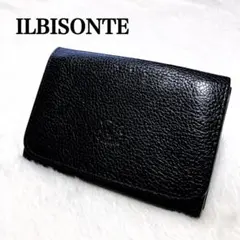 ILBISONTE イルビゾンテ　名刺入れ　ブラック 黒　就活　ビジネス　良品