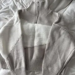 ハーフジップニットセーターのサムネイル