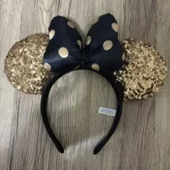 ミニーちゃん　耳型カチューシャ ゴールド