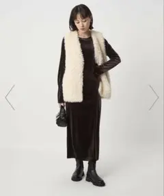 新品タグ付green label relaxing ベロア ワンピース