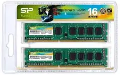 【動作確認OK】16GB DDR3 デスクトップ用メモリ 8GB×2枚