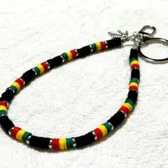 レゲエ　ラスタカラー　スマホ　ストラップ　キーホルダー　アクセサリー