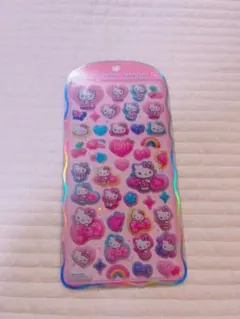 ハローキティ　コットンパフィーシール ギャルキティ ヒョウ柄 サンリオ