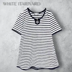 【WHITE ITARIYARD】　チュニックカットソー　タオル生地　リボン