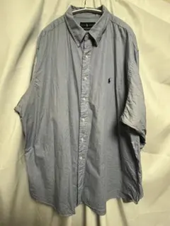 ラルフローレン 長袖シャツ 18 CLASSIC FIT ブルー古着