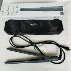 ストレートアイロン　SALONIA 15mm(色:グレイ)