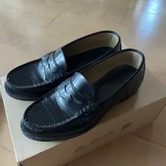 HARUTA ブラック ローファー 23.5