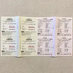 日本航空　株主優待　共通優待券のサムネイル