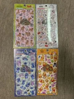 【正規品】ディズニー　プチドロ　新作4種　スティッチ　プーさん　101匹　バンビ
