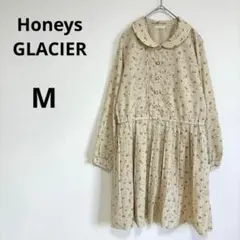 Honeys GLACIER ハニーズ グラシア M ベージュ 小花柄ワンピース