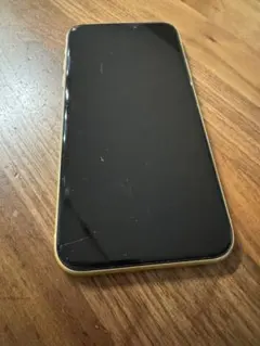 iPhone XR 64GB イエロー　SIMロック解除済み　割れあり