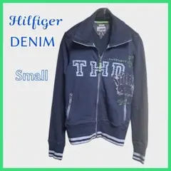 Tommy Hilfiger Denim スタッズロゴスウェットネイビー S