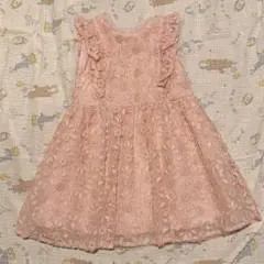 NEXT JoJo 花柄刺繍 フリルワンピース ピンク　12-18m