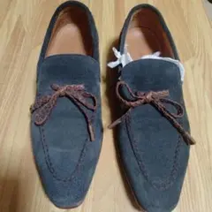 【三陽山長】モカシンシューズ　革靴　24cm 未使用品同然