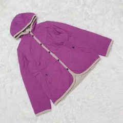 『エーグル』 (M) バイカラーキルティングジャケット フード コットン 無地