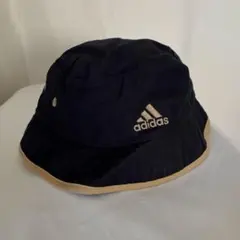 adidas 帽子 ハット 56cm 濃紺×ベージュラインのサムネイル