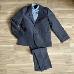 七五三　入学式　H&M グレー スーツセット 120cm 蝶ネクタイ付き