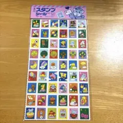 昭和レトロ　シール　切手風シール