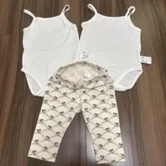 (90cm)ユニクロメッシュタンクトップ2枚、ポール&ジョーパンツ1枚セット