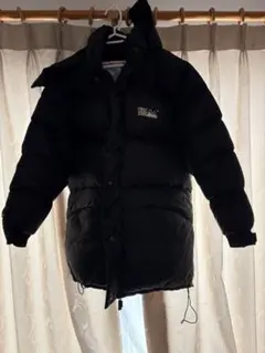 90s 肉厚 ファーストダウン ダウンジャケット ヌプシ系 雪山タグ 黒