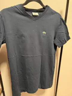 LACOSTE Vネック Tシャツ ネイビー サイズ2のサムネイル