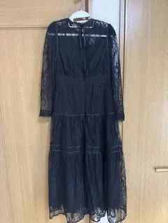 新品未使用)ロイスクレヨン フード付き黒レース風ジャケットor