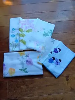 ガーゼタオル４枚＆ガーゼハンカチ２枚まとめ売り