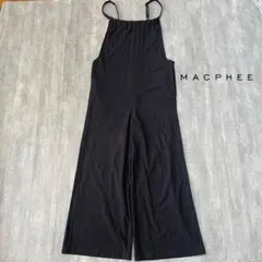 【美品】 MACPHEE コットンジョーゼット ギャザーオールインワンのサムネイル