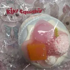 KIKI Squishy パンケーキ スクイーズ マカロンフルーツトッピング