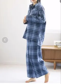 綿混のビエラ起毛素材のパジャマセット