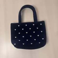 フェイラー ラブラリー ネイビー ハート刺繍 バッグ(2025カレンダー