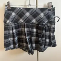 チェック柄プリーツミニスカート