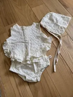 angou 韓国子供服　セットアップ　ボンネット　ベビー服セット